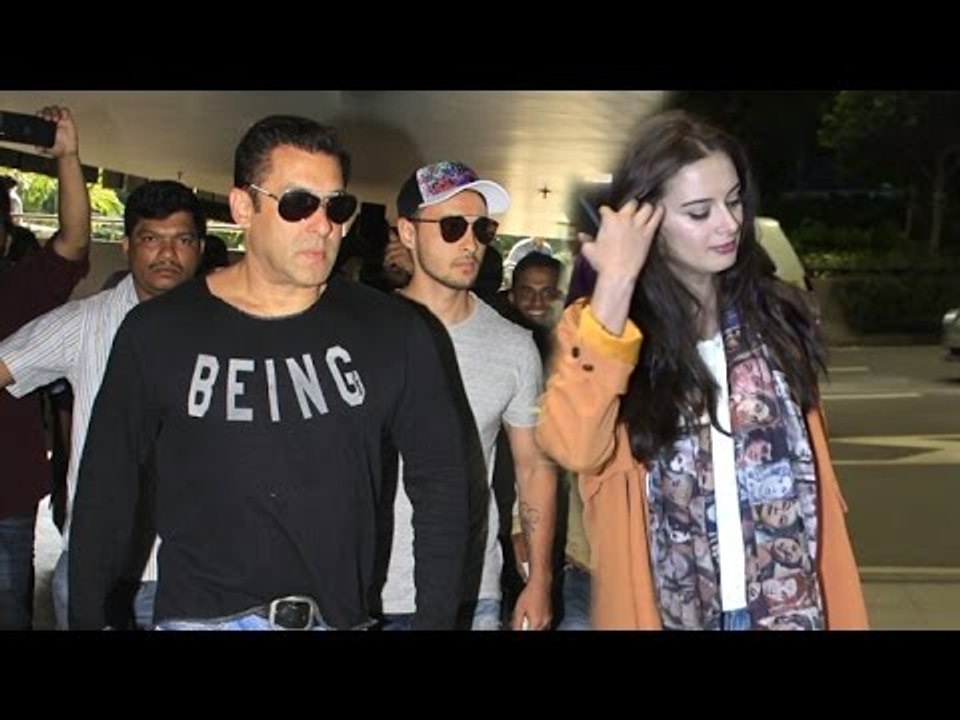 Airport Spotting 13th Oct 2016 - Salman Khan, Evelyn Sharma, Rohit Roy