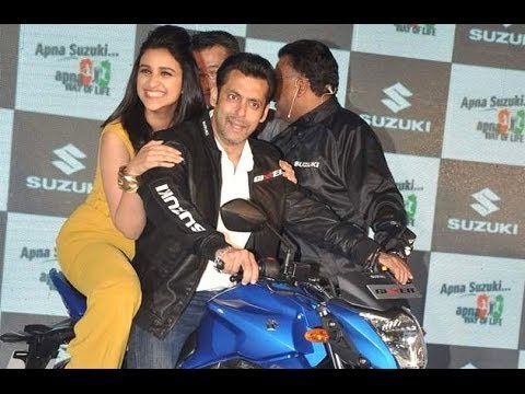 Salman Khan Launches Suzuki Bikes With Parineeti Chopra