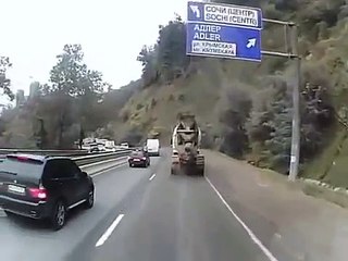 Truck brakes fail