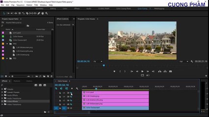 10.[Hướng dẫn] Bài 10- Tỷ lệ khung hình của Video Premiere Pro CC 2015