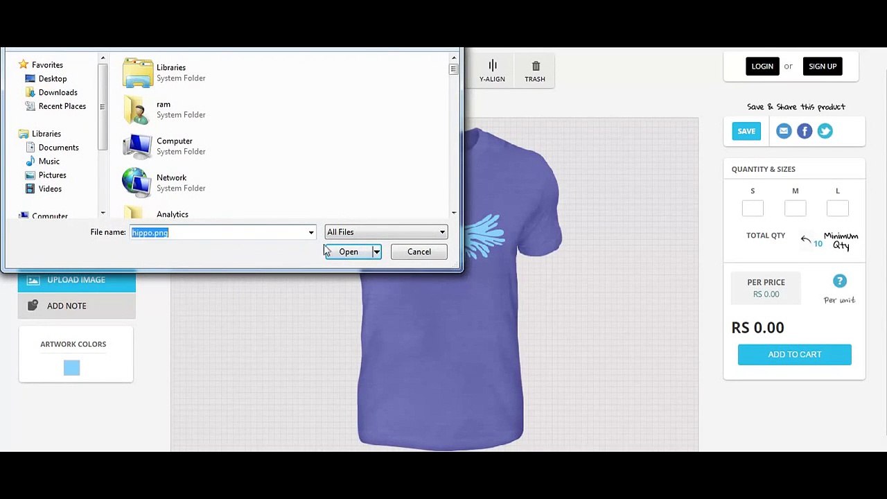 HTML5 Online T-shirt Design Tool - AppCustomizer