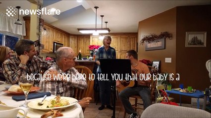 Couple reveal the gender of their baby in funny deceiving song