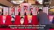 Japan shop hopes to ward off bad luck with Trump-faced rackets