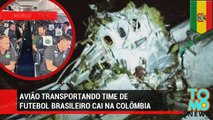 Avião transportando time de futebol Brasileiro Chapecoense cai na Colômbia.
