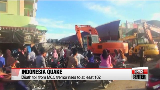 Indonesia Earthquake claims 102 lives