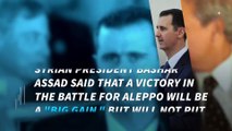Syria president: Victory in Aleppo won't end civil war