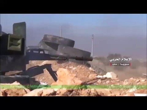 Столкновения сирийской армии и боевиков в восточном Алеппо.