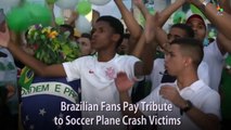 Brazilian Fans Pay Tribute to Soccer Plane Crash Victims