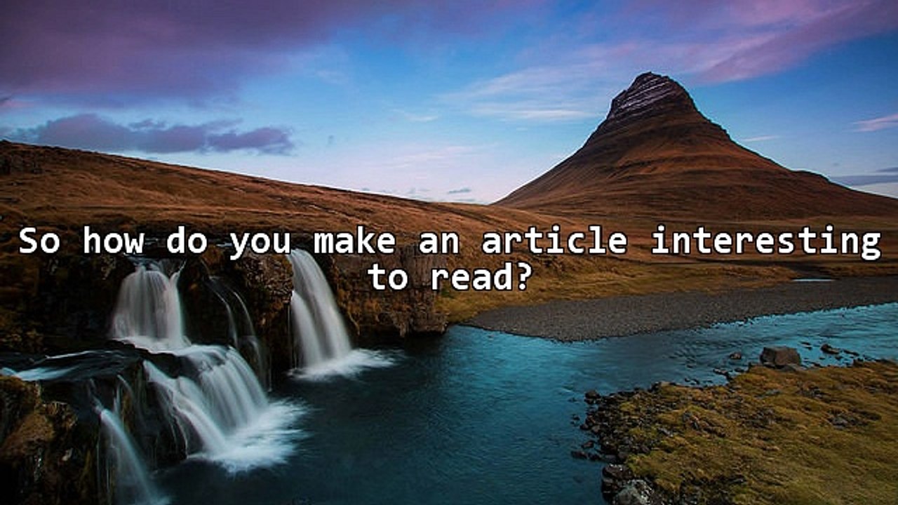 The Most Important Part Of Article Marketing - Getting Your Articles Read!