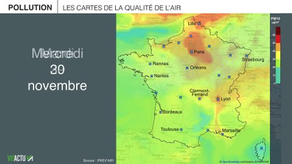 L'épisode de pollution aux particules sur la France