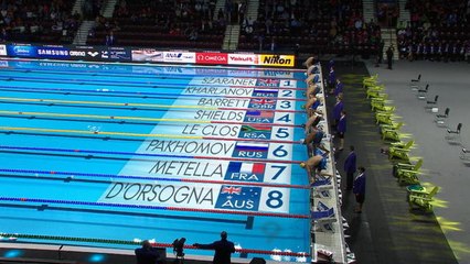 Natation: Championnat du monde petit bassin - Demi-Finales 100m Papillon Homme avec M.Metella
