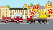 Rojo Сamión - Dibujo animado de coches - Carritos Para Niños