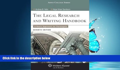 FAVORIT BOOK Legal Research and Writing Handbook: A Basic Approach for Paralegals (Aspen College)