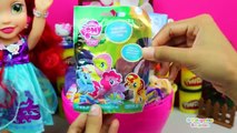 Huevo Sorpresa Gigante de La Princesa Ariel de La Sirenita en Español de Plastilina Play Doh