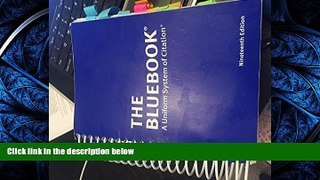 READ THE NEW BOOK Bluebook Uniform System of Citation BOOOK ONLINE