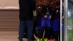 Jose Mourinho tying a child  shoelaces before FK Zorya Luhansk vs Manchester United