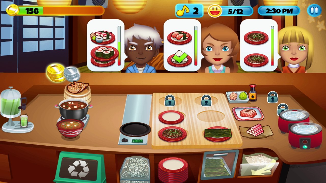 My Sushi Shop Gameplay by Tapps Games | Level 34 - 36