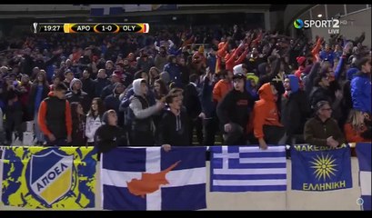 Pieros Soteriou Goal HD - APOEL 1-0 Olympiakos Piraeus - 08.12.2016