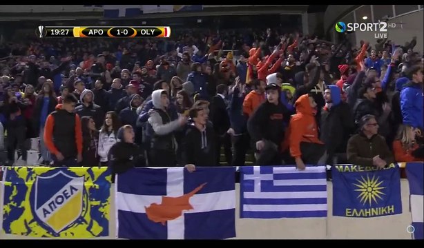 Pieros Soteriou Goal HD - APOEL 1-0 Olympiakos Piraeus - 08.12.2016