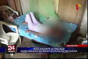Menor de 14 años fue violada por 10 sujetos en San Martín