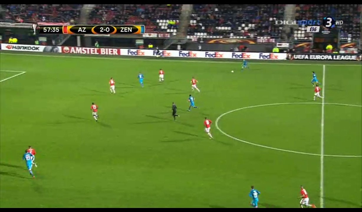 Giuliano Goal HD - AZ Alkmaar 2-1 Zenit Petersburg - 08.12.2016