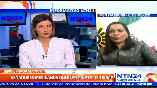 Secretaria General del PRD en México dice que celebración de senadores con piñata de Donald Trump “no tendrá ninguna inc