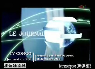 Journal de 20h TVCongo du Jeudi 08 décembre 2016 -By Congo-Site