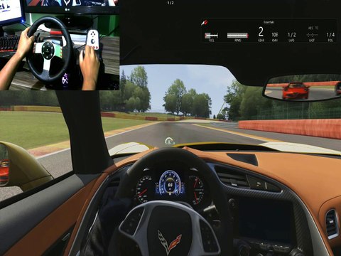 Assetto Corsa - Chevrolet Corvette GT Stingray - Volante Logitech G27 OOFICIAL
