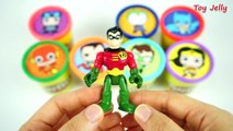 Aprender Los Colores De Espuma De Helado Sorpresa Juguetes De Play Doh Super Héroes Dedo De La Famil