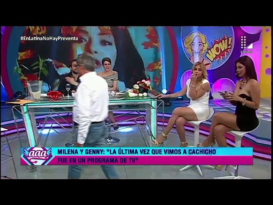 cachicho se encara a milena