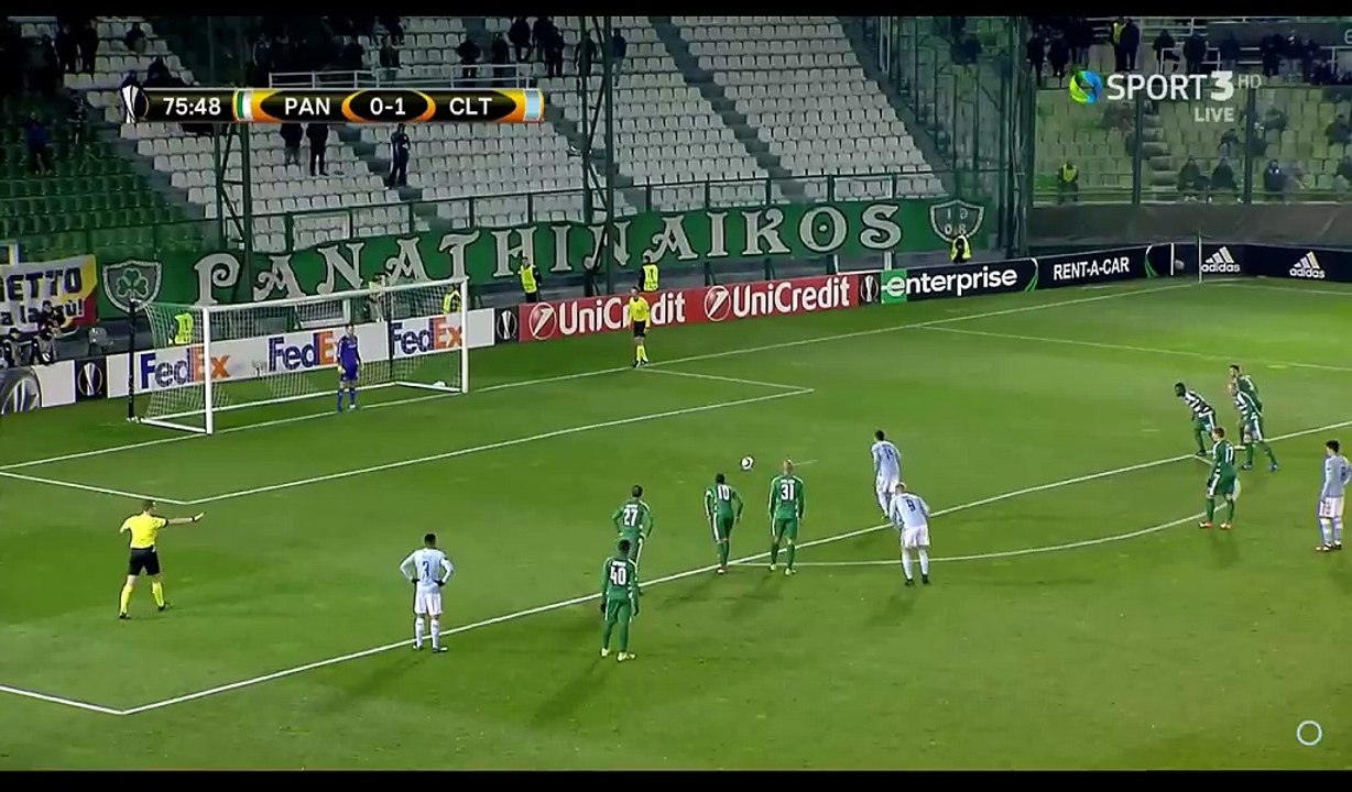 Fabian Orellana Goal HD - Panathinaikos 0-2 Celta Vigo - 08.12.2016