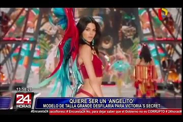 Modelo de talla grande quiere ser angelito de “Victoria's Secret”