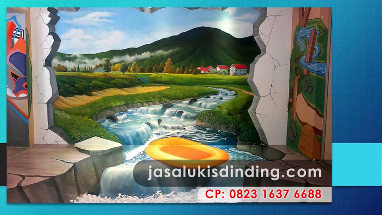 WA +62 823 1637 6688 (Telkomsel), Jasa Lukisan Cafe 3 Dimensi