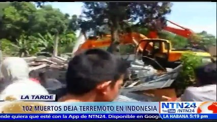 Al menos 102 muertos deja sismo de magnitud 6,5 en Indonesia