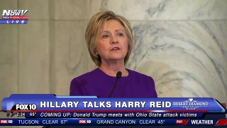 WOW In RARE Post-Election Appearance, HILLARY CLINTON Pays Tribute to Harry Reid