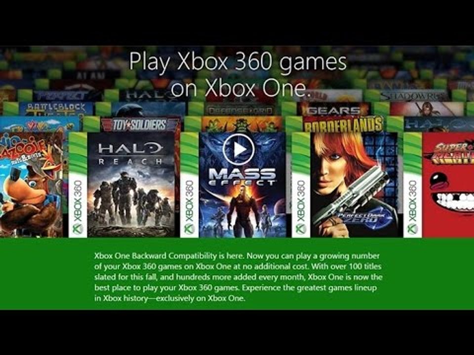 Play XBOX 360 Games on an XBOX 1!