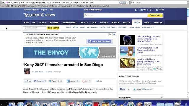 Invisible Children (KONY 2012) Co-founder Jason Russell Arrested!