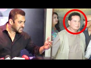 ANGRY Salman Khan's Father AVOIDS Media On Salman's Pakistani Actors Are Not Terrorists Comment