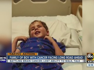 Toddler fighting brain cancer, family shining light on childhood cancer