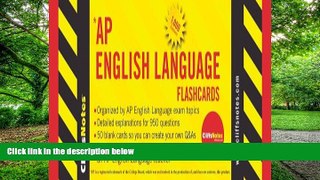 Pre Order CliffsNotes AP English Language Flashcards (CliffsNotes (Paperback)) Richard P Wasowski
