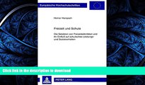 PDF Freizeit und Schule: Die Selektion von FreizeitaktivitÃ¤ten und ihr EinfluÃŸ auf schulisches