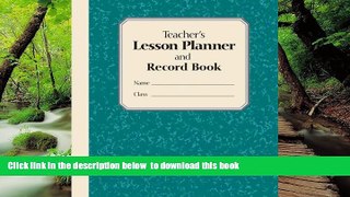 Pre Order Teacher s Lesson Planner and Record Book (green) Stephanie Embrey Full Ebook