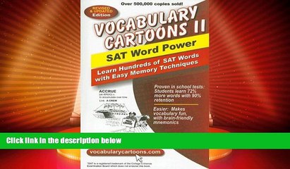 Best Price Vocabulary Cartoons II: SAT Word Power Sam Burchers PDF