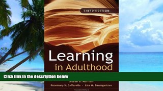 Price Learning in Adulthood: A Comprehensive Guide Sharan B. Merriam For Kindle