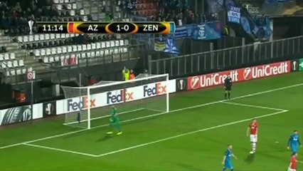 АЗ АЛКМАР - ЗЕНИТ 3:2 ОБЗОР МАТЧА 08.12.2016 [HD]