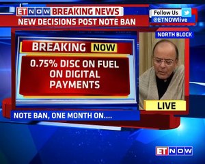 New Decisions Post Note Ban | FM Arun Jaitley