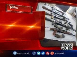 Karachi Rangers recover arms in raid on gang war accused house