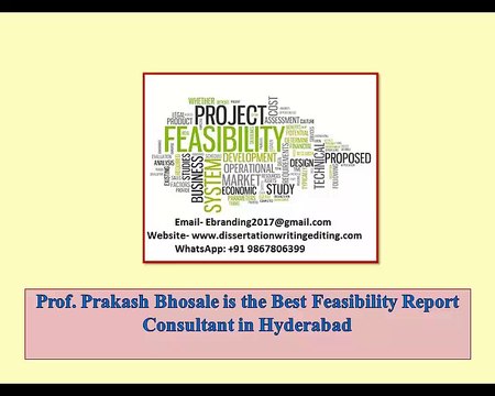 Prof. Prakash Bhosale is the Best Feasibility Report Consultant in Hyderabad