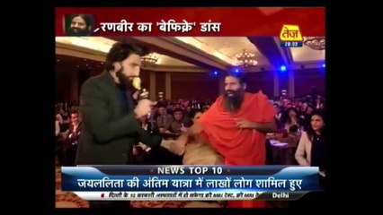 Watch_ Ranveer Singh and Baba Ramdev's Dance-Off