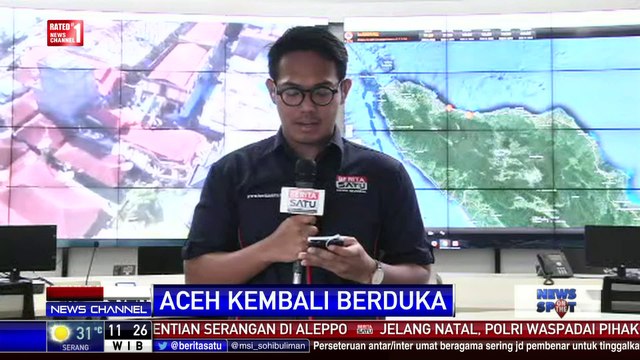 Korban Gempa Aceh yang Kehilangan Rumah Mengungsi ke Masjid